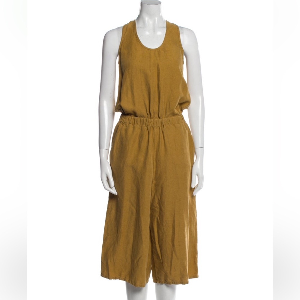 Ulla Johnson Mustard Cropped Jumpsuit